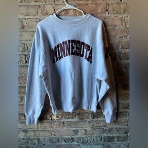 Signature Gray Minnesota Women's Crew Neck Sweater